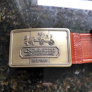 ** RARE ** Coach Horse & Carriage Brown Belt